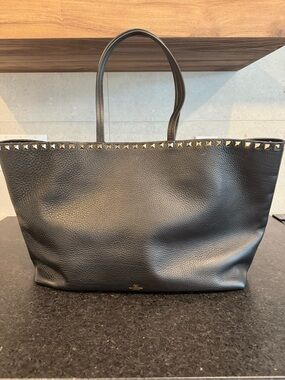 Black Valentino Rockstud Tote Bag GHW